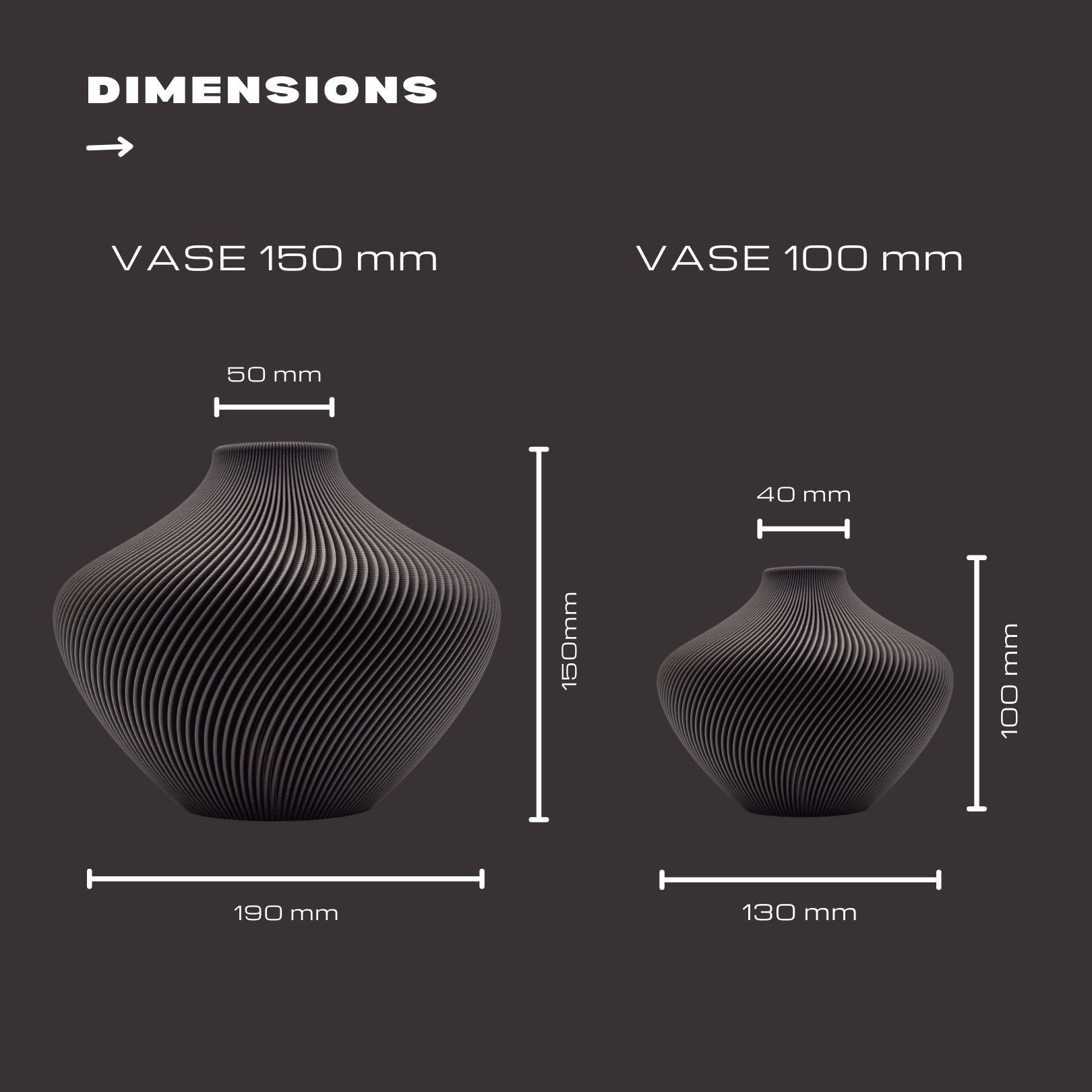 Design Vase | Neapel | Schiefer