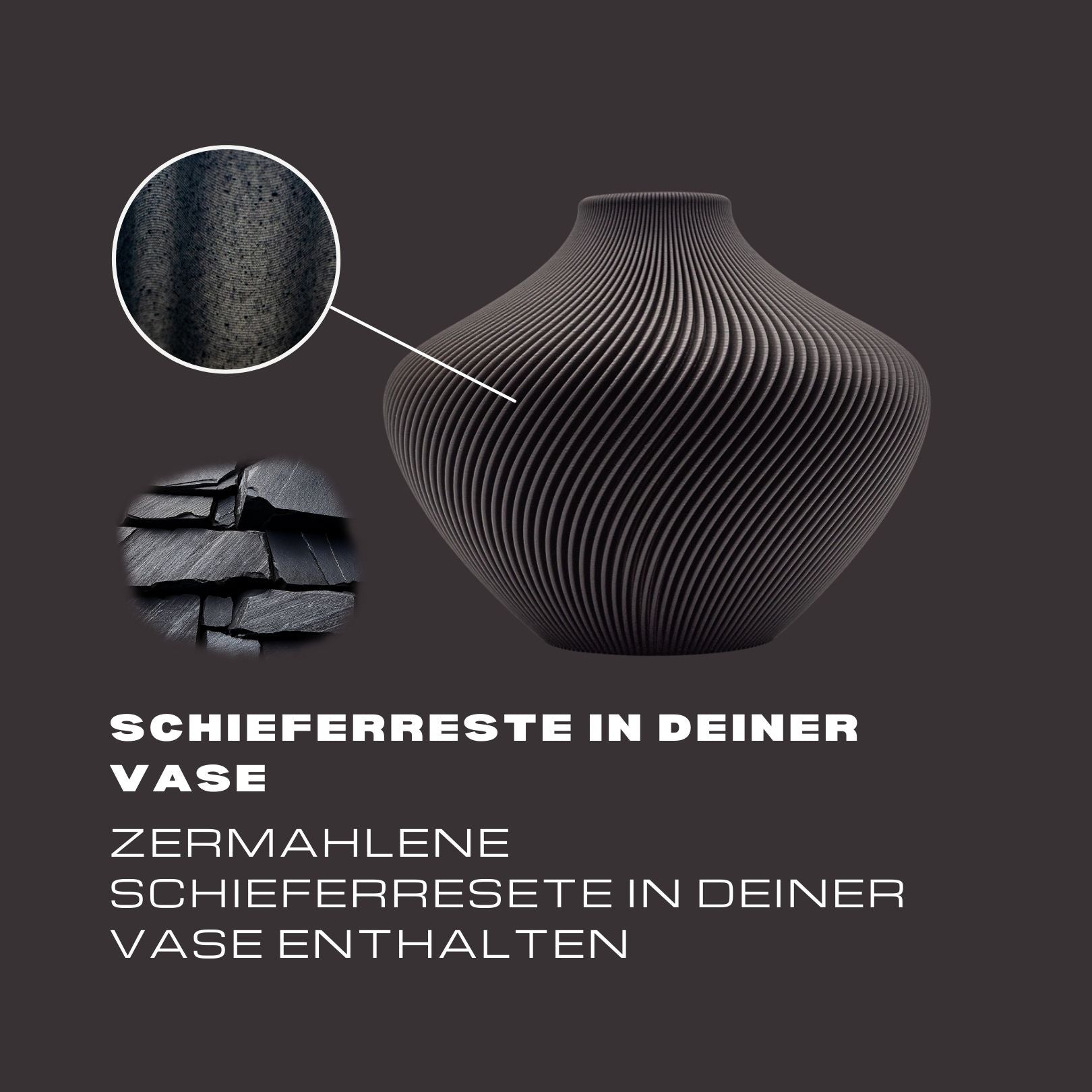 Design Vase | Neapel | Schiefer
